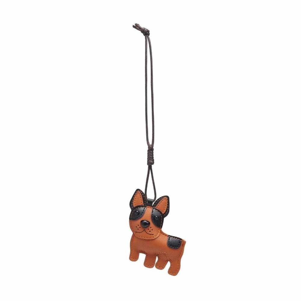 NEW URBAN EXPRESSIONS bootie dog hanging charm in tan